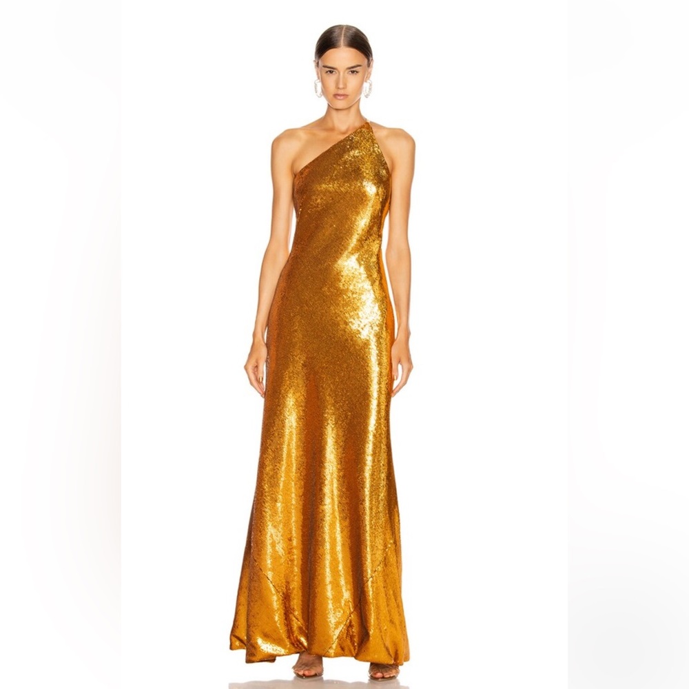 STUNNING Galvan London Gilded Roxy Sequined Gown NWT
